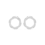 Load image into Gallery viewer, 18K Gold Swirl Diamond Stud Earrings – VS2 Diamonds, 0.38ct (15mm)