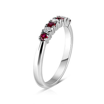 CR17/R/ 21139c CLAW RUBY ET R0.26ct D 0.13ct