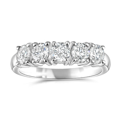 5 stones diamonds ring