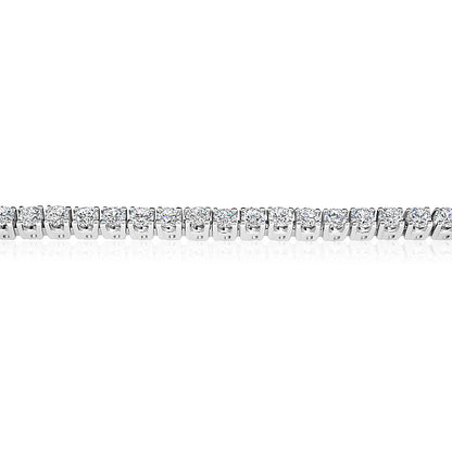 Finesse 4 Claw Diamond Tennis Bracelet 18ct White Gold
