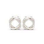 Load image into Gallery viewer, 18K Gold Diamond Knot Stud Earrings – VS2 Diamonds, 0.26ct (11mm)
