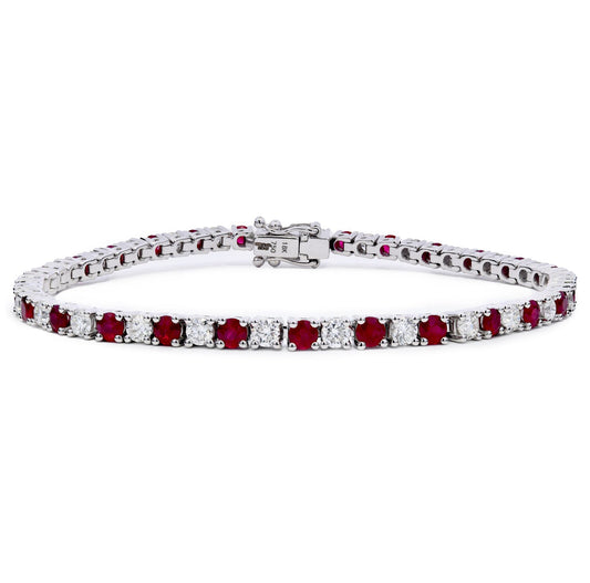 ruby and diamond bracelet