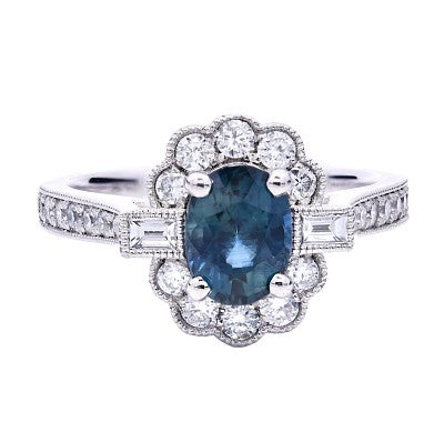 TE92456/OV-TE SA/52904C- TEAL S-1.10ct D-0.49ct