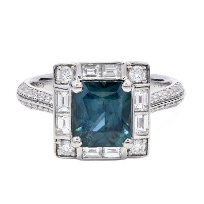 TE92452/EC-TE SA/0852241C- TEAL S-2.07ct D-0.71ct