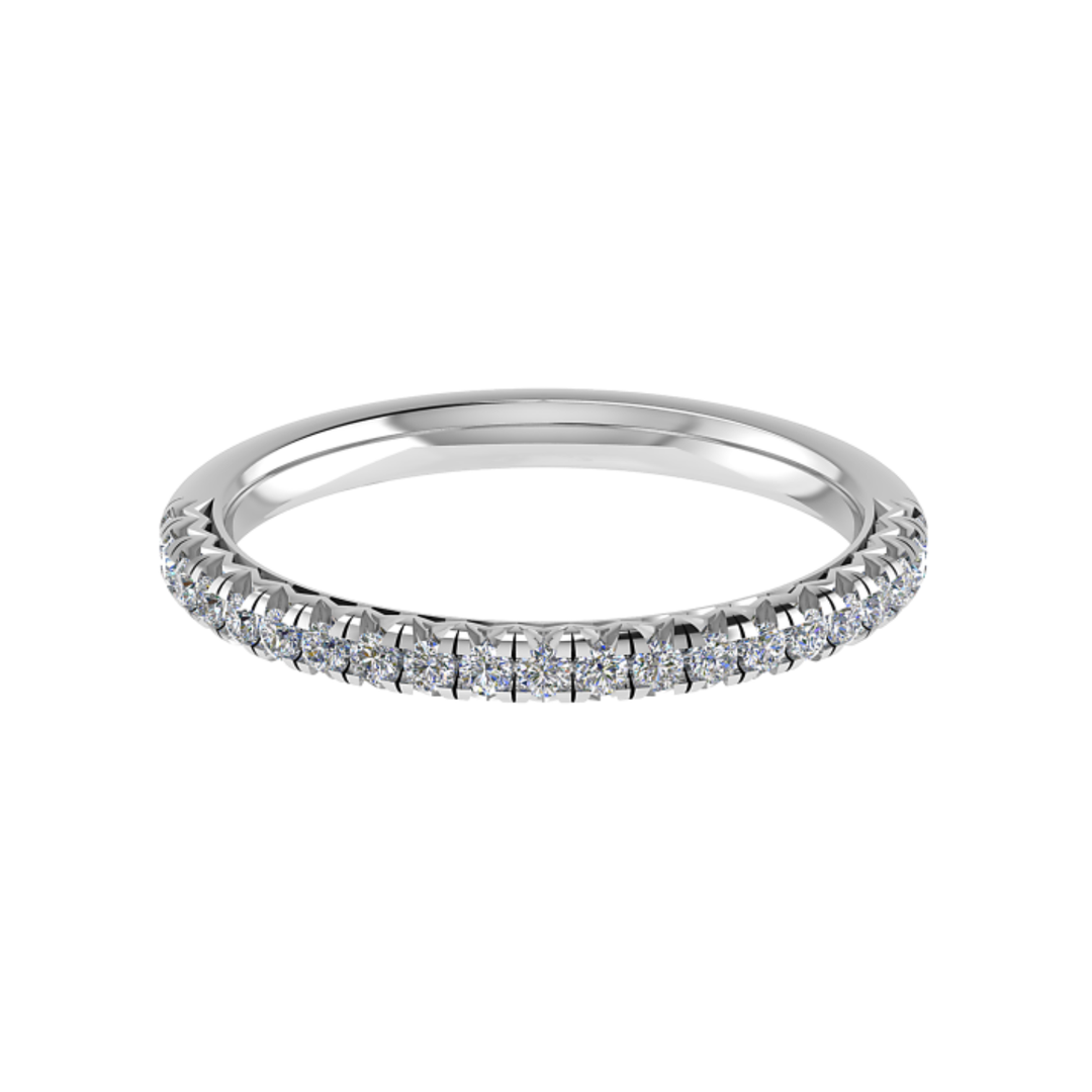 18K Gold Diamond Half Eternity Ring – 0.21 ct