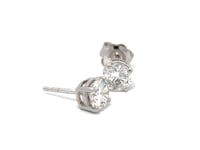 PER180/2151911c - 18ct WG 4 CLAW EarringsS 1.86ct